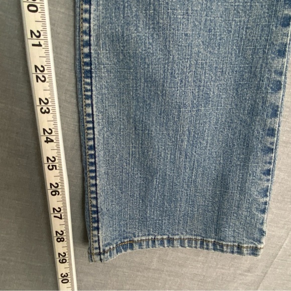 Levi Strauss Signature Stretch Low Rise Boot Cut Jeans Misses 4 Short - Picture 11 of 12